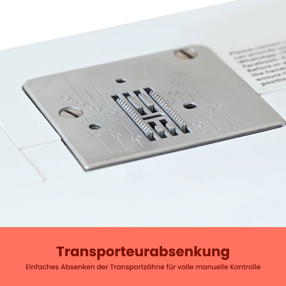 PooLin EOC01 – Elektronische Nähmaschine mit 50 Stichen & 8 Nähfüßen